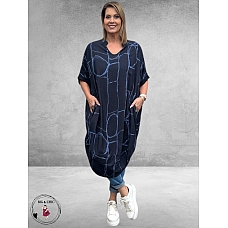 GOZZIP Jurk Jasmin Navy